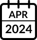 April 2024 calendar icon